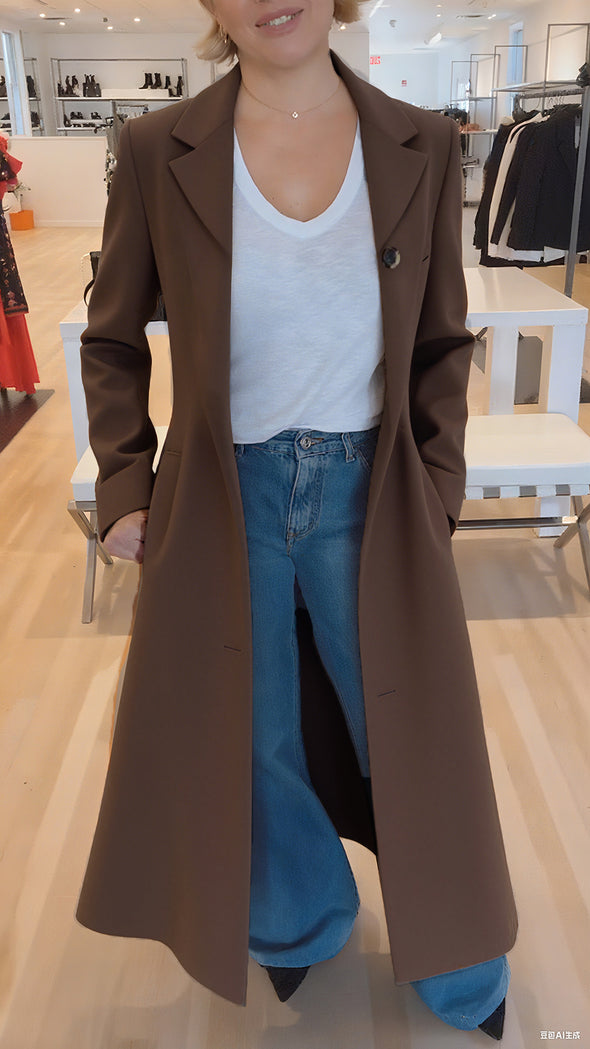 2 for $89.99 + FREE Ship 🔥 Women Lapel Leopard Print Casual Flared Coat