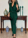Women Lapel Jacket + Pants Temperament Commuter Suit