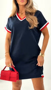 Women's Contrasting Edge Casual Dress