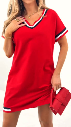 Women's Contrasting Edge Casual Dress