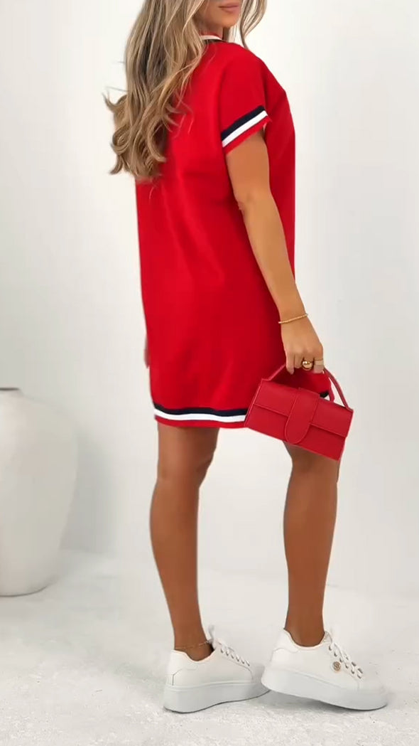 Women's Contrasting Edge Casual Dress