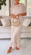 Women's Round Neck Hollow Air Quality Two-piece Dress