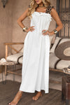 Women's Sleeveless Leopard Print Shoulder Strap Stitching Casual Dress