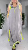 Ladies' Round Neck with Hat Splicing Casual and Loose Fit Dress