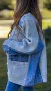 Women Spliced Knitted Casual Cardigan