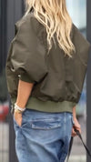Women Collar Zipper Casual Jacket