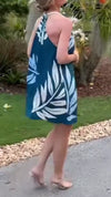 Ladies Neck Hanging Tassel Printed Casual Dress