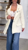 Women Collar Woolen Casual Jacket