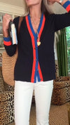 Women Round Neck Breasted Casual Cardigan Sweater