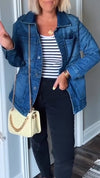 Ladies Lapel Spliced Casual Jacket
