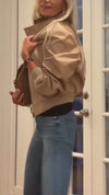 Women Solid Zippered Casual Jacket