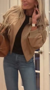 Women Solid Zippered Casual Jacket