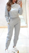Women Round Neck Casual Suit