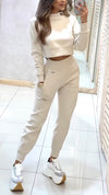 Women Round Neck Casual Suit