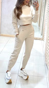 Women Round Neck Casual Suit