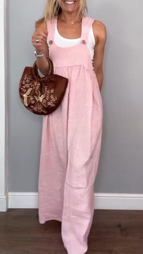 Womens Strap Loose Casual Dress