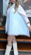 Women Plush Knitted Shawl Temperament Casual Coat