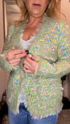 Women Colorful Tassel Casual Coat