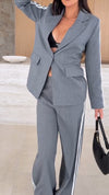 Womens Lapel Vertical Commuter Temperature Set