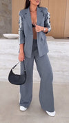 Womens Lapel Vertical Commuter Temperature Set