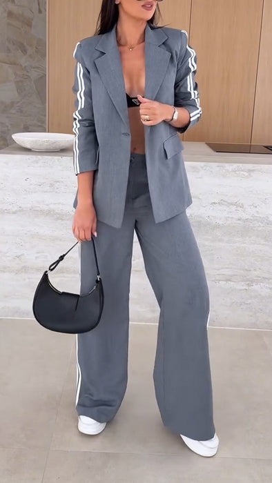 Womens Lapel Vertical Commuter Temperature Set