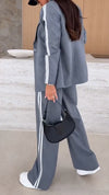 Womens Lapel Vertical Commuter Temperature Set
