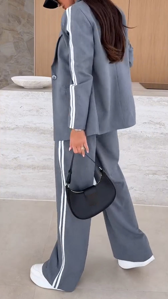 Womens Lapel Vertical Commuter Temperature Set