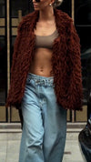 Women Lapel Tassel Casual Coat