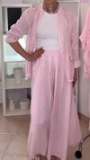 Womens Lapel Solid Color Casual Set