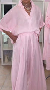 Womens Lapel Solid Color Casual Set