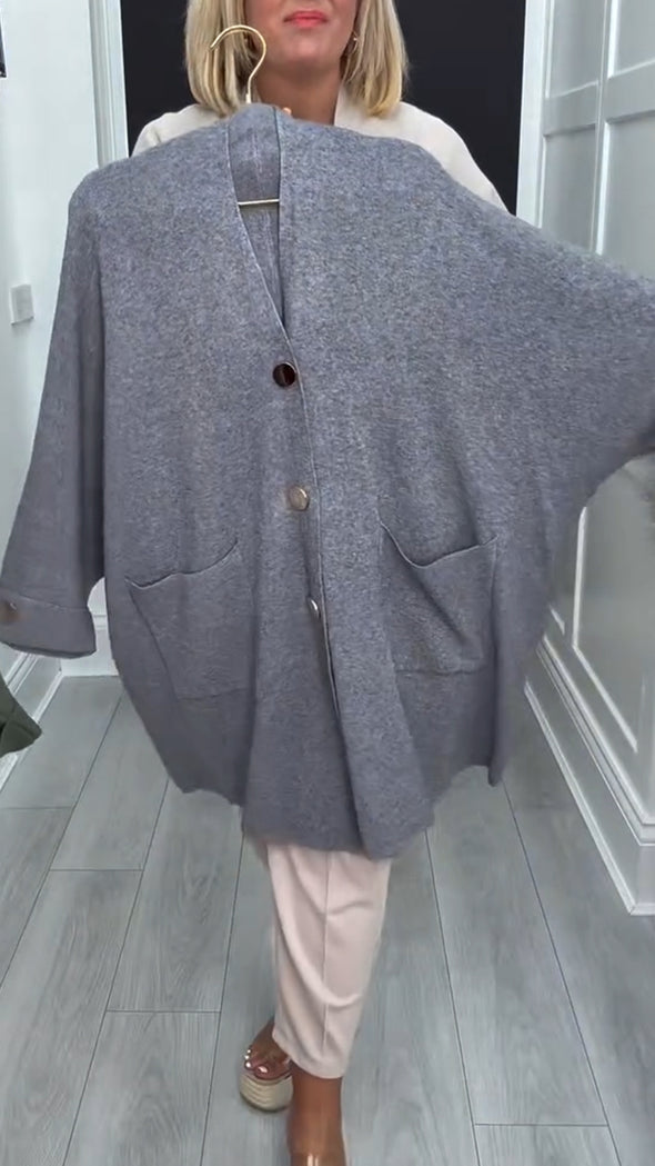 Women Breasts Casual Cardigan