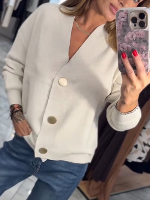 Women Breasted Knitted Casual Cardigan