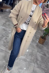 Womens Plush-breasted Casual Cardigan