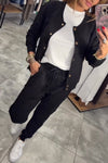 Women Breasted Cardigan + Pants Casual Set