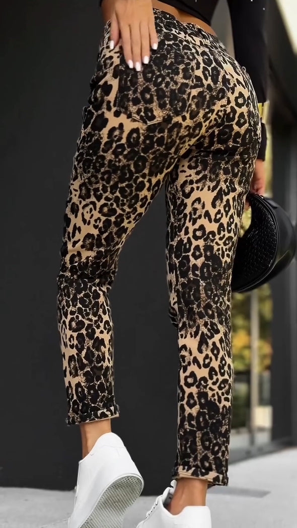 Womens Printed Casual Pants