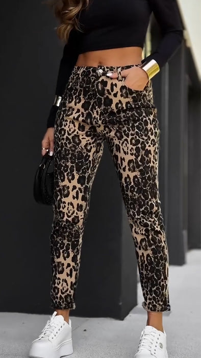 Womens Printed Casual Pants