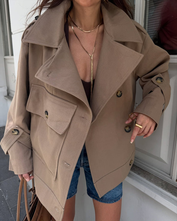 Ladies Collar Style Casual Jacket