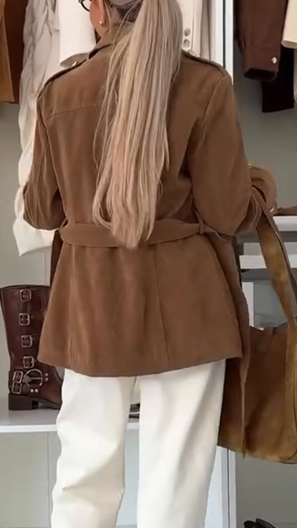Women Lapel Temperament Casual Jacket