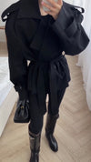 Womens Lapel Temperament Casual Windbreaker