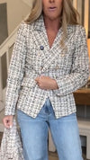 Womens Lapel Double-breasted Temperament Casual Jacket