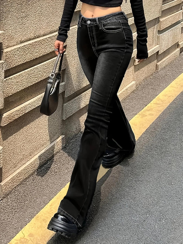 Ladies Washed Casual Jeans