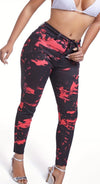 Ladies Cross Dyed Casual Jeans