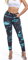 Ladies Cross Dyed Casual Jeans