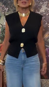 Womens V-neck Casual Top