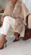 Womens Plush Temperament Casual Coat