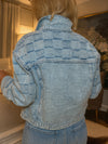Womens Lapel-breasted Denim Casual Jacket