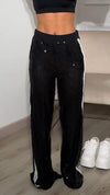 Womens Spliced sequin Casual Pants