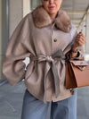 Women Fur Collar Temperament Casual Coat