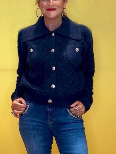 Womens Lapel Breasted Temperament Casual Jacket
