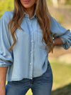 Womens Lapel-breasted Casual Top